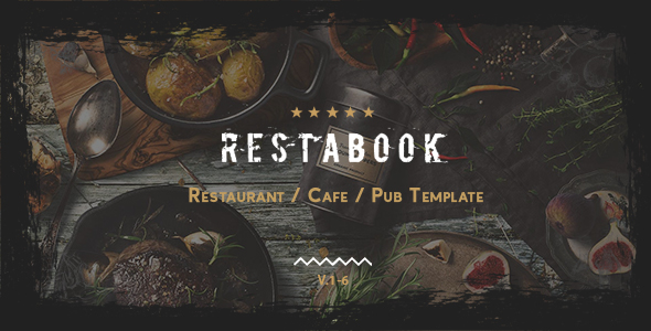 Restabook -   Responsive Restaurant / Cafe / Pub Template