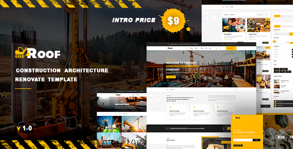 Theroof - Construction Building Renovate Template 
