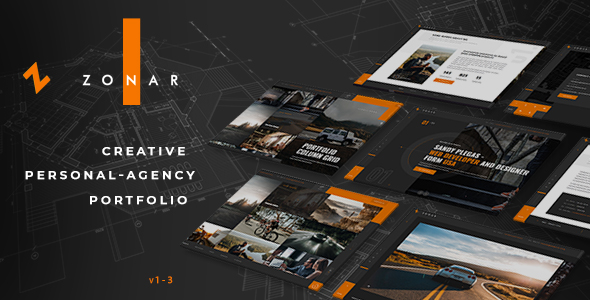 Zonar - Creative  Responsive Personal Portfolio